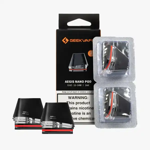 Geekvape Aegis Nano Replacement Pods 1.6ohm and 0.6ohms